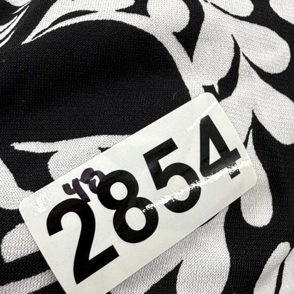 MSK Shift Dress high Halter Neck black & White Medium Floral Stretchy Sleeveless - Picture 11 of 11